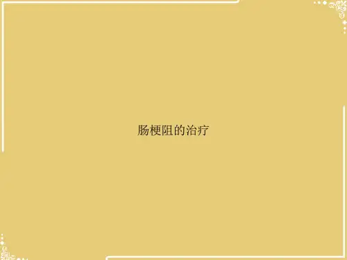 肠梗阻的治疗【共38张PPT】