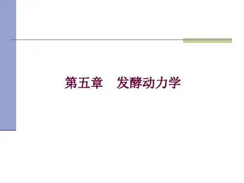 第五章 发酵动力学