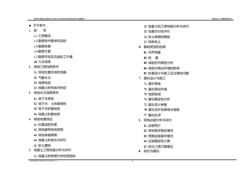 洪家营片区城中村改造项目勘察报告
