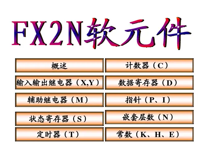 第一部分：FX2N软元件
