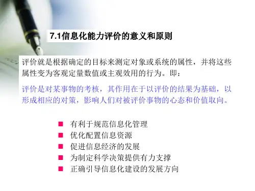 信息化能力评价20页PPT