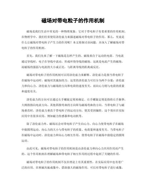 磁场对带电粒子的作用机制