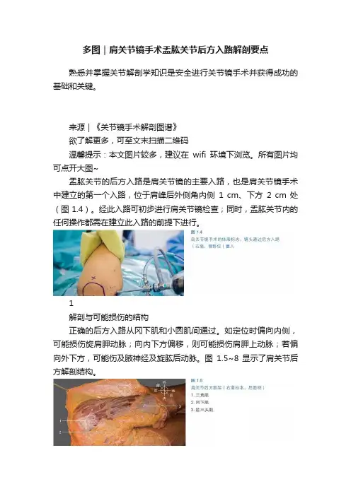 多图｜肩关节镜手术盂肱关节后方入路解剖要点