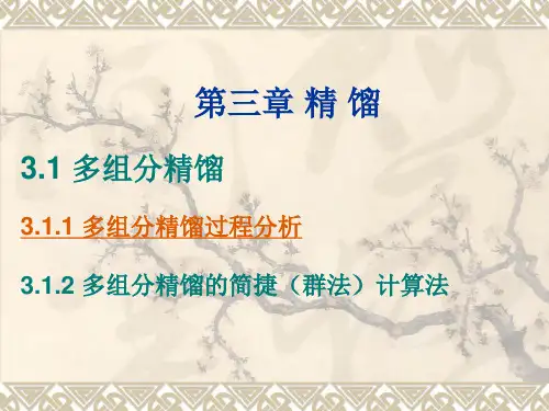 第三章 精 馏(分离工程,叶庆国)
