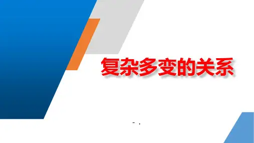 《复杂多变的关系》PPT精品课件