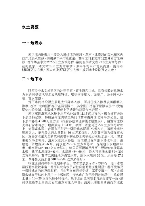 水土资源