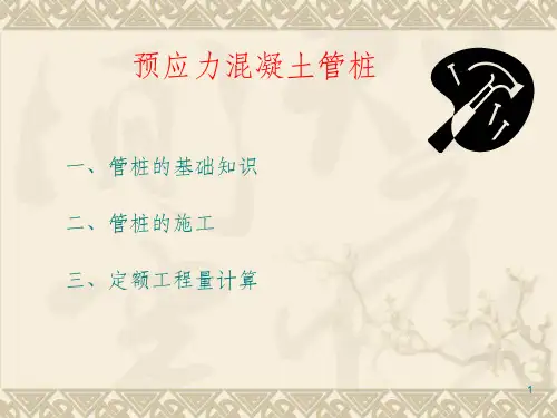 预应力混凝土管桩基础知识PPT课件