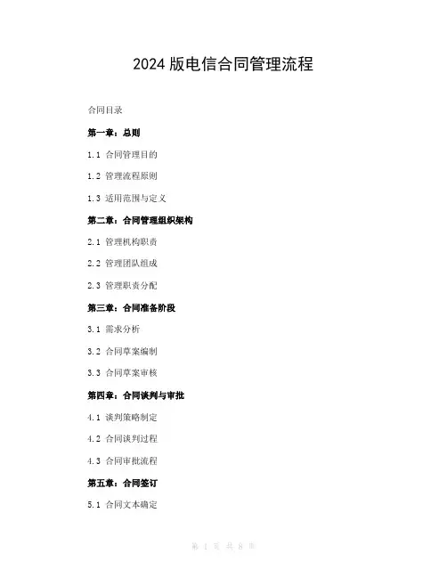 2024版电信合同管理流程