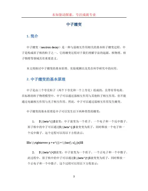 中子嬗变文档