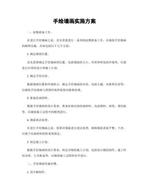 手绘墙画实施方案