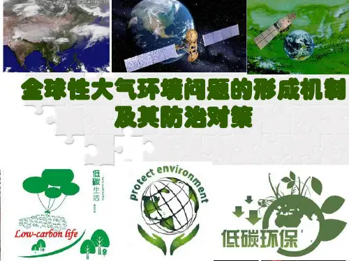 全球性大气环境问题的形成机制及其防治对策