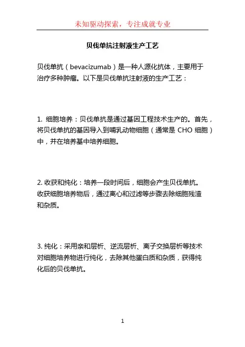 贝伐单抗注射液生产工艺 (2)