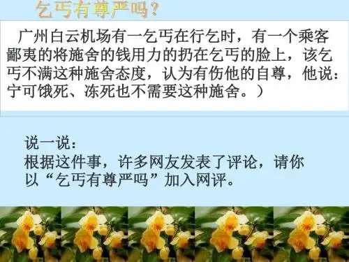 八年级政治人格尊严权