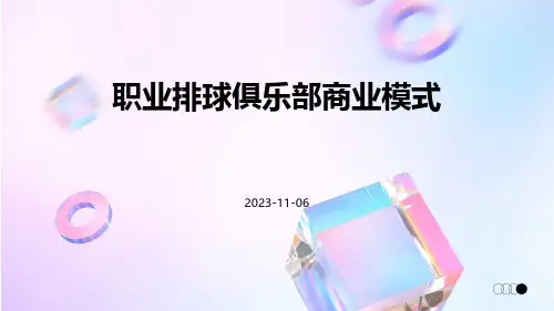 职业排球俱乐部商业模式
