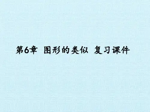 苏教版九年级数学下册第6章图形的相似课件