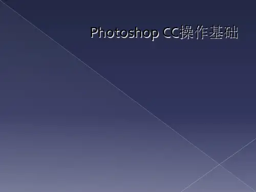 Photoshop CC操作基础