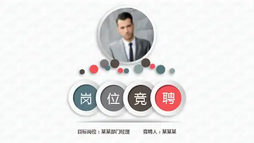 简单修改即可使用银行支行长竞聘演讲PPT