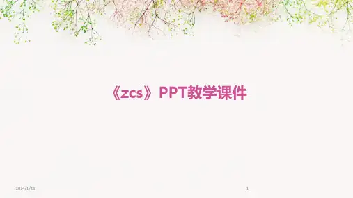 《zcs》PPT教学课件