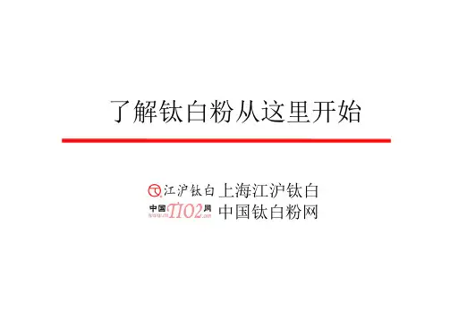 钛白粉技术大全