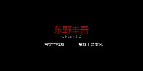 东野圭吾部分作品推荐(简洁讲解版)
