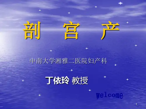 剖  宫  产讲解
