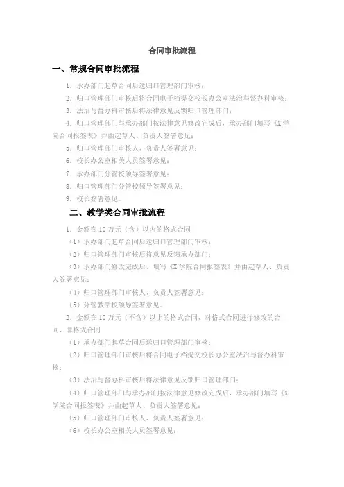 合同审批流程