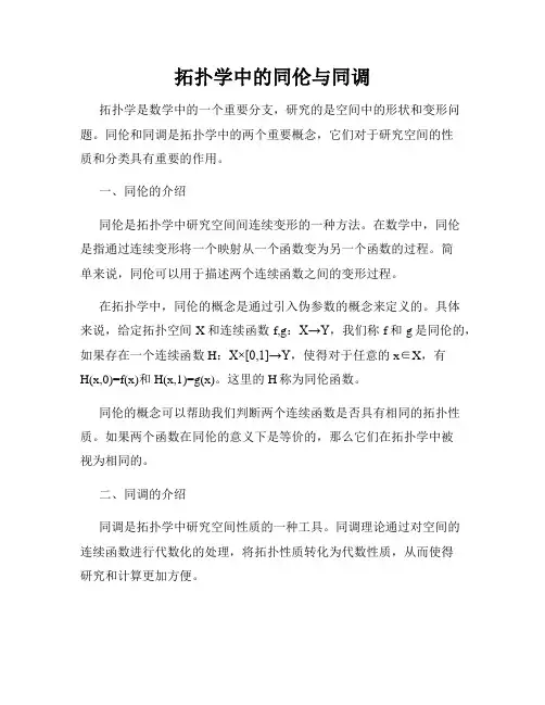 拓扑学中的同伦与同调
