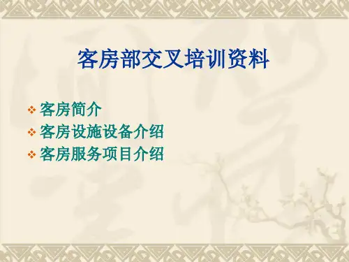 五星级酒店客房部演示资料PPT课件