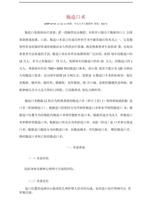肠造口术