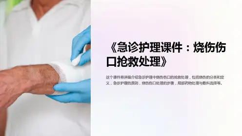 《急诊护理课件：烧伤伤口抢救处理》