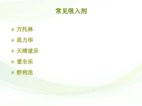 常见吸入剂使用PPT课件02