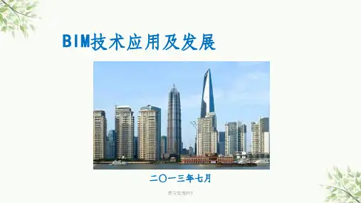 BIM技术应用及发展课件