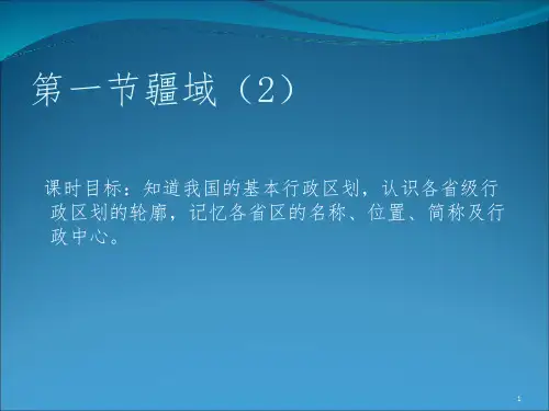 中国34个省级行政区识图大全PPT课件