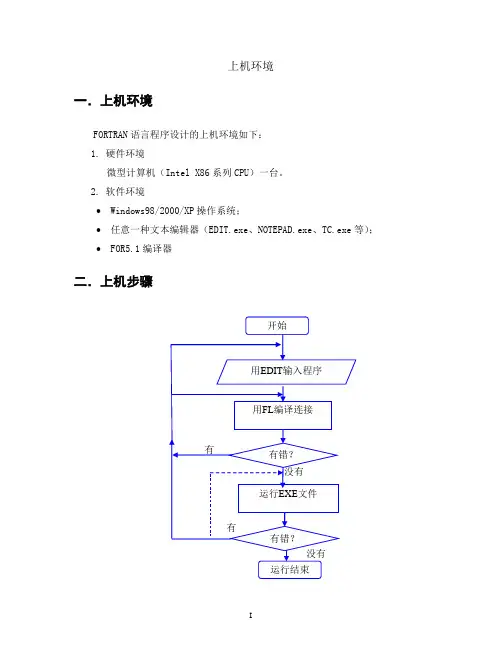 FORTRAN上机指导