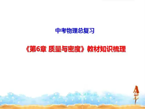 中考物理总复习《第6章 质量与密度》课件