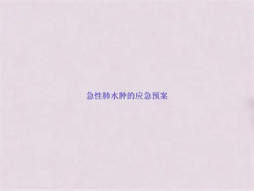 急性肺水肿的应急预案(共16张PPT)