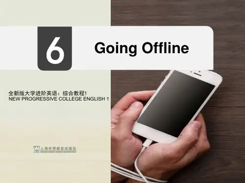 Book I  Unit 6 Going Offline