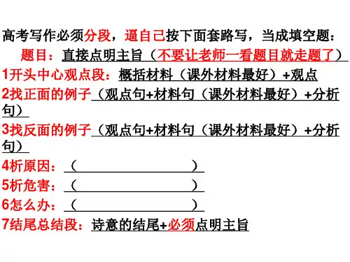 议论文写作思路(好)