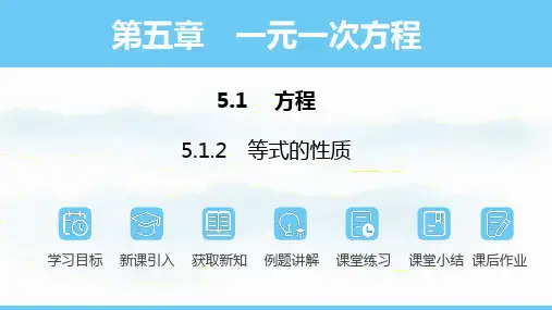 数学人教版(2024)七年级上册5.1.2等式的性质  课件(共19张PPT)