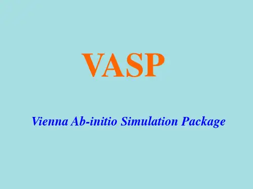 VASP 用VASP4.6计算晶体硅能带实例 用第一原理计算和其它方法研究纳米体系(碳纳米管等)的电子和自旋结构