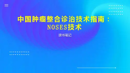 中国肿瘤整合诊治技术指南：NOSES技术