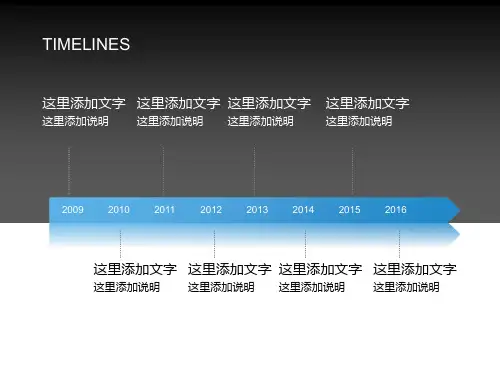 非常实用的时间线PPT图timelines