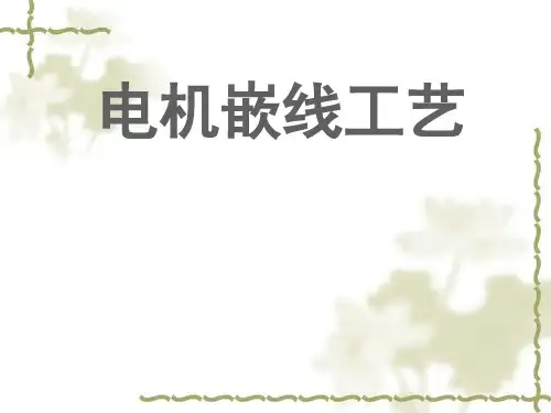 嵌线培训