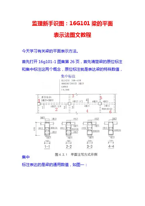 监理新手识图16G101梁的平法标准法图文教程