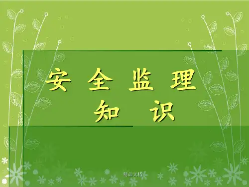 《安全监理知识》PPT课件