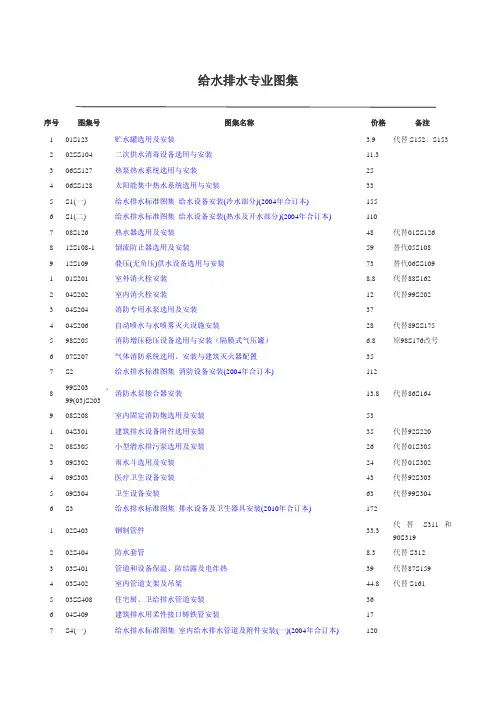 最新版建筑设备安装工程图集