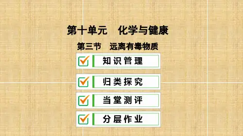 最新九年级化学下册第十单元化学与降第三节远离有毒物质名师精编课件新版鲁教版