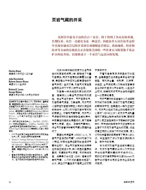 斯伦贝谢---页岩气开发