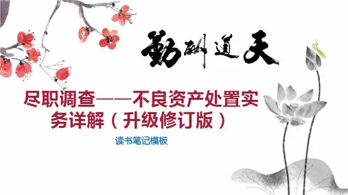 尽职调查——不良资产处置实务详解(升级修订版)