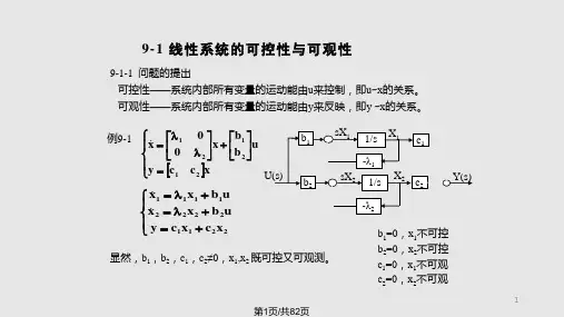 第九章-线性系统的状态空间综合法PPT课件